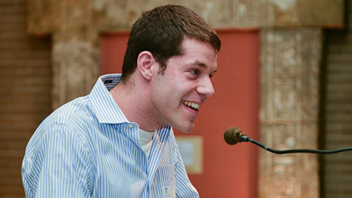 Jonathan Roth was this year's winner of the Bernard Shanbaum Prize for Excellence in Economics.