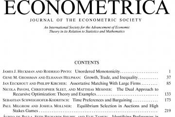 Econometrica 86(2), 2018, 617-654